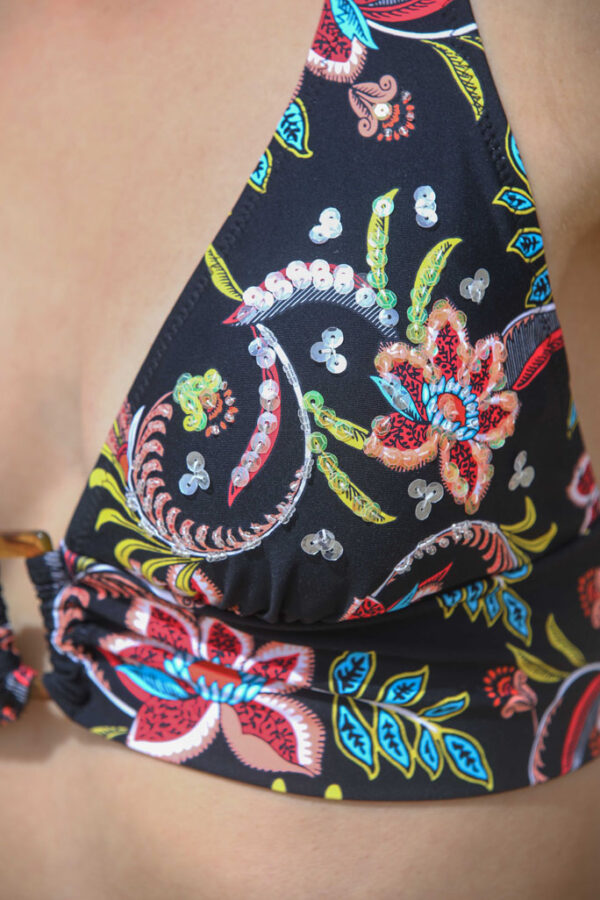 Maillot 2 pièces Triangle Léonie Dahlia – Image 3