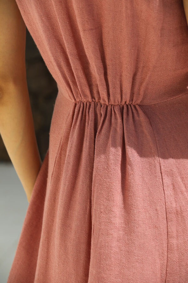 Robe décolleté Terracota – Image 5