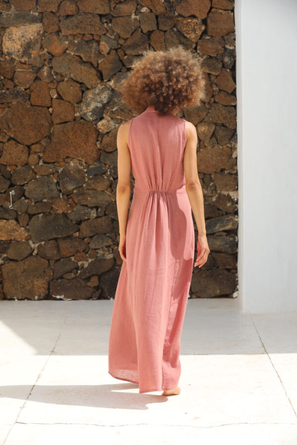 Robe décolleté Terracota – Image 2
