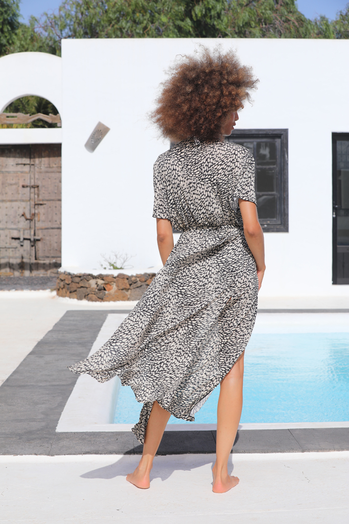 Kaftan long Iris Écaille – Image 2